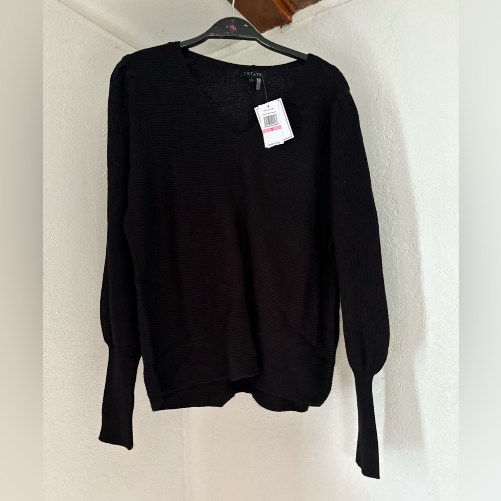 Black V-Neck Sweater